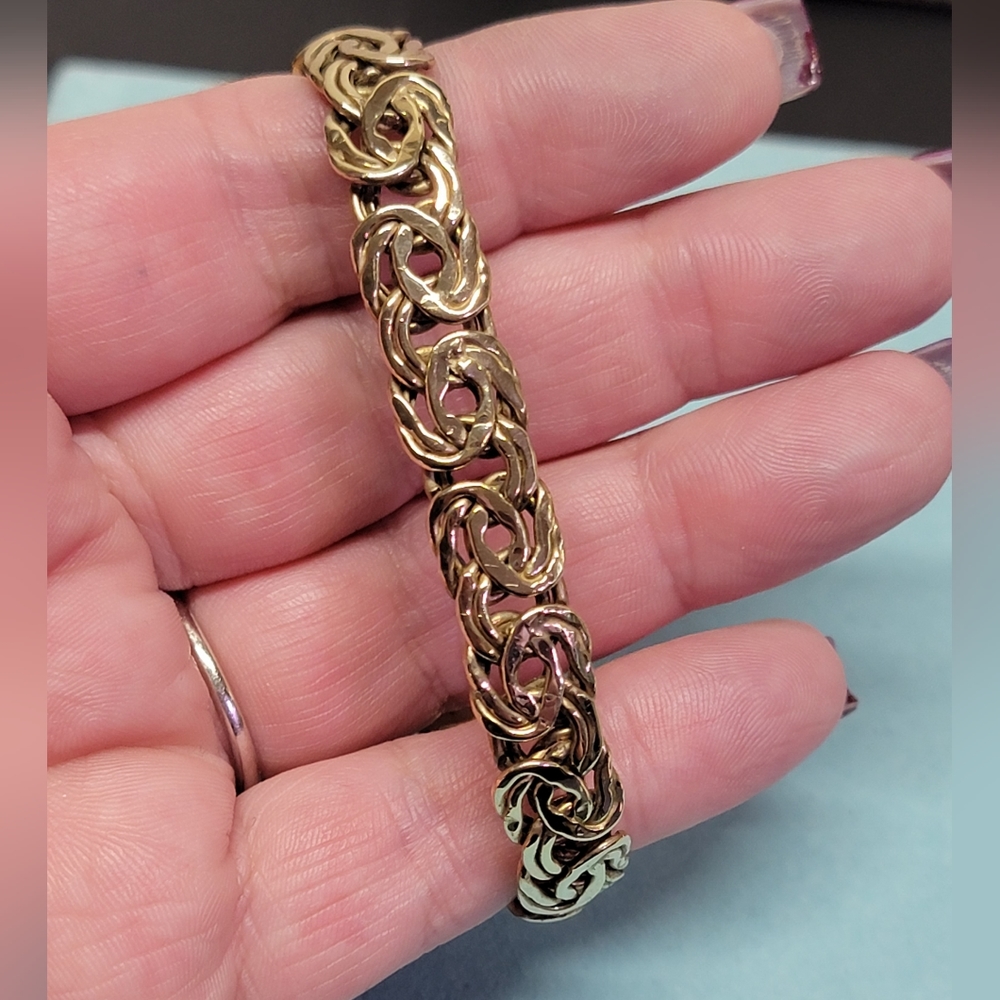 Flat Byzantine Link Bracelet - image 4